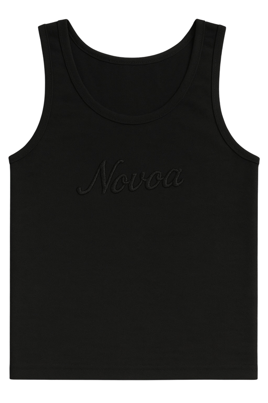 Embroidery Tank (Black)